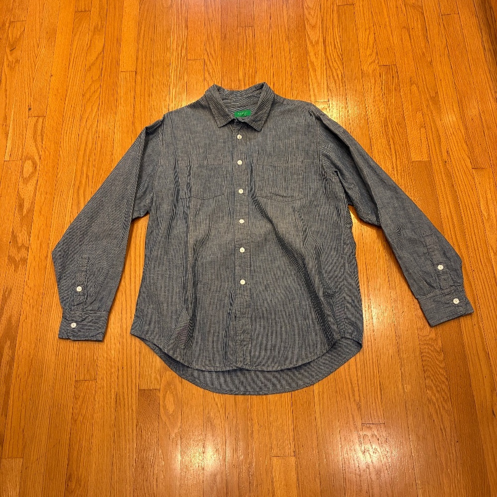 Magill Joseph Shirt – Japanese Indigo Stripe – Made in USA – Size M
